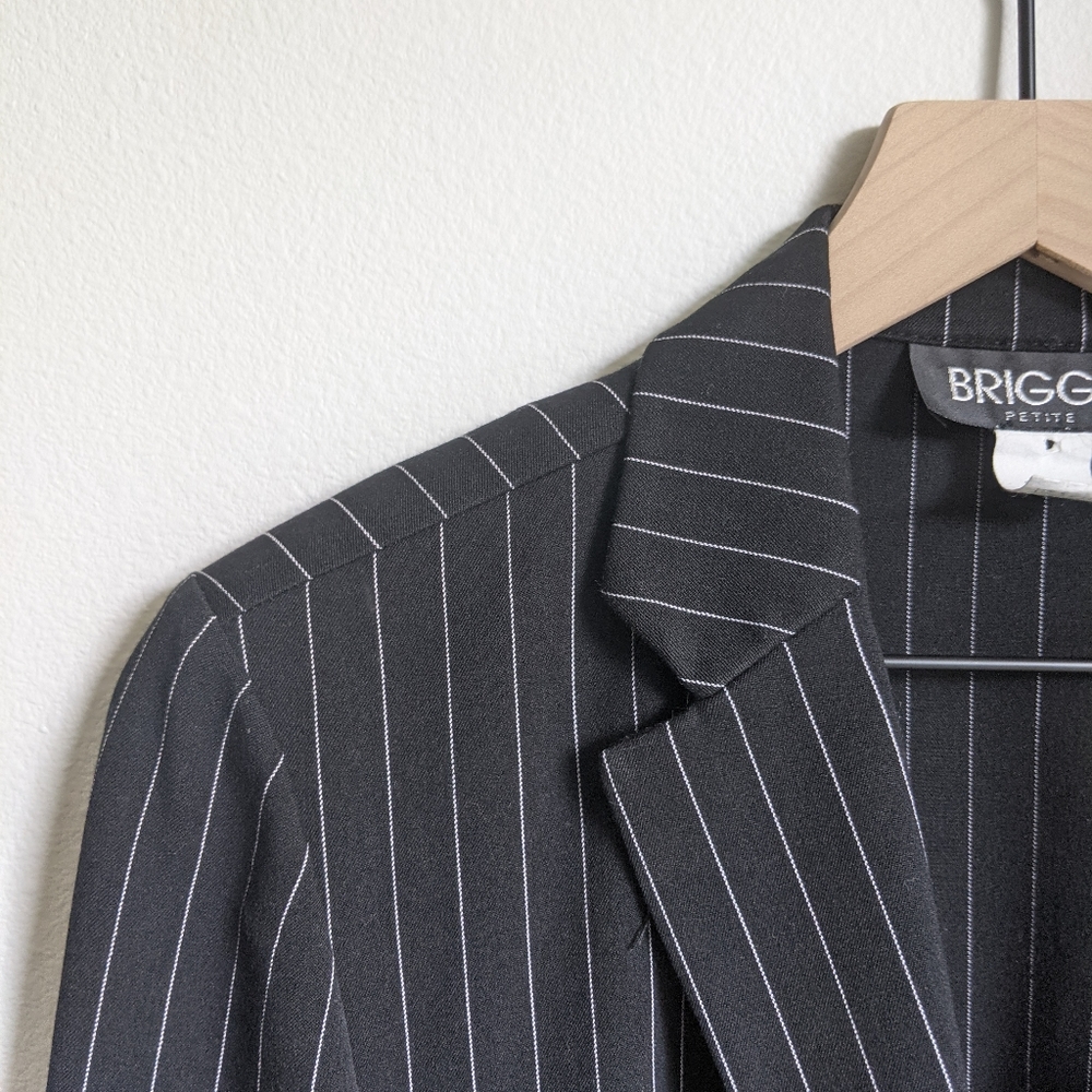 ❤️ Briggs women's petite pinstripe blazer - Picture 4 of 5